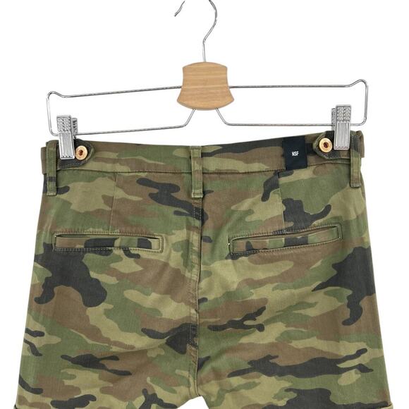 NSF Vincent Camo Skinny Leg Cargo Pant Deep Olive Camo Print Green Size 26 - Picture 8 of 13